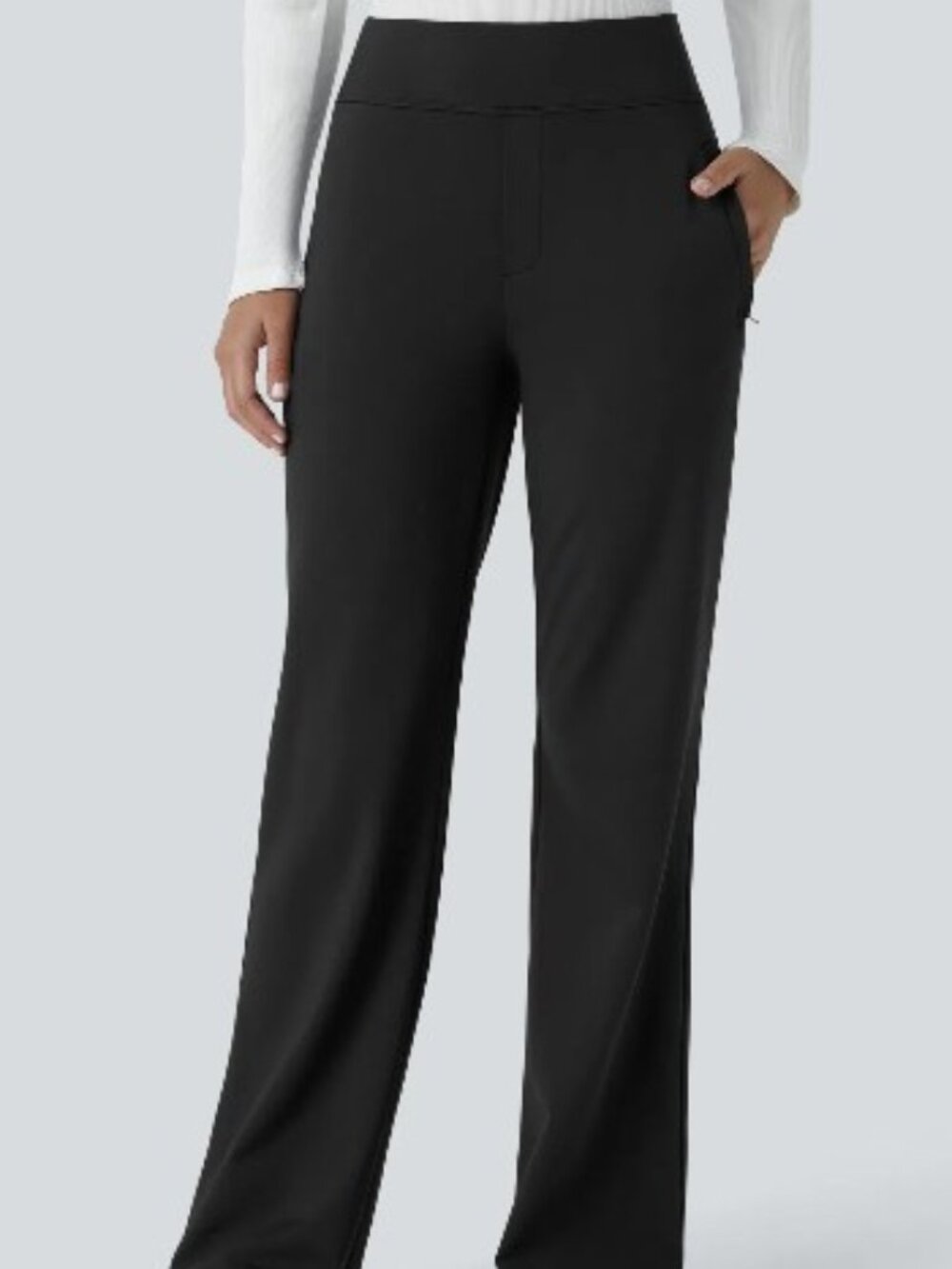 DayStretch Mid Rise Side Zipper Pocket Work Pants